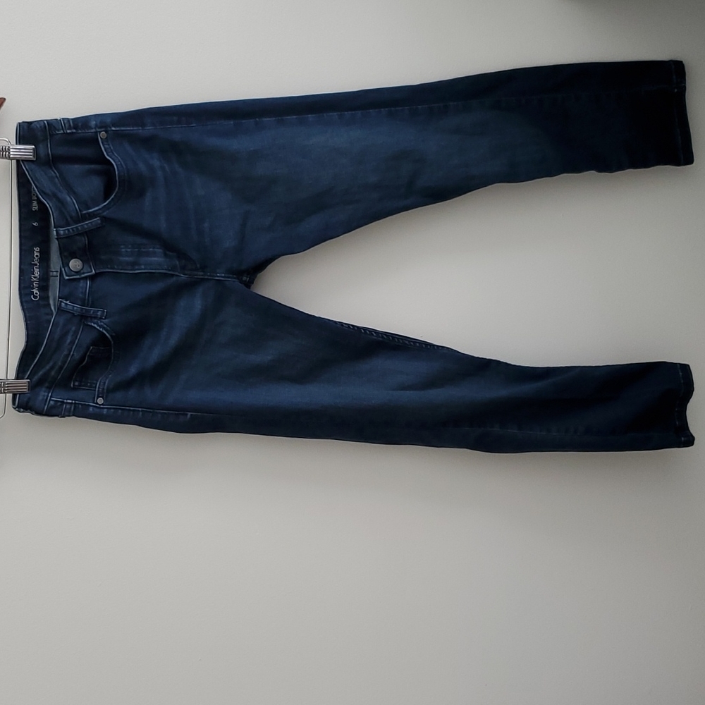 Calvin Klein Jeans slim boyfriend blue jeans size 6